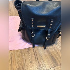 Poppy & Peonies Black & Gold Backpack